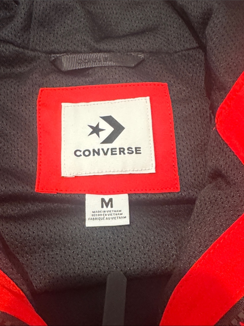 Converse Red Hooded Softshell Jacket. Mens Med - Picture 8 of 16